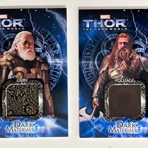 THOR: THE DARK WORLD Fabric Swatches COSTUME CARDS / Anthony Hopkins as ODIN